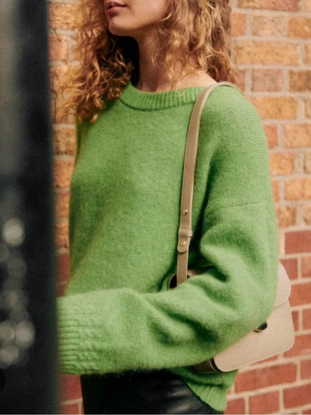 Sezane Green oversized Amiel jumper - Picture 1 of 6